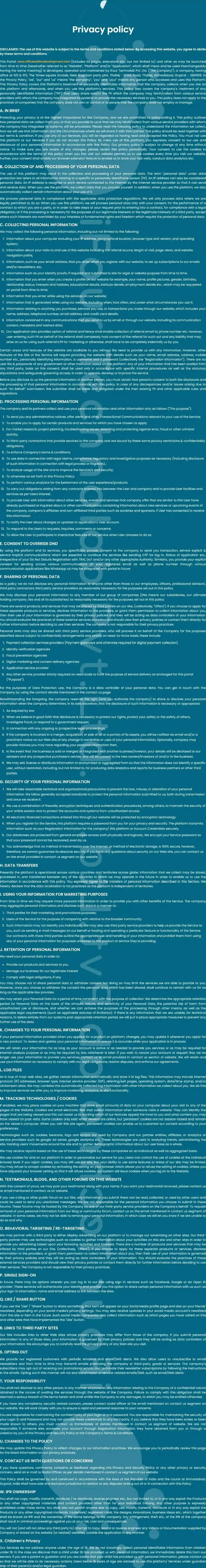 Terms of use